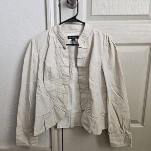 INC Size Small Beige Jacket